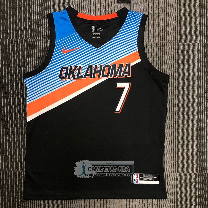Camiseta Oklahoma City Thunder Carmelo Anthony NO 7 Ciudad 2020-21 Negro